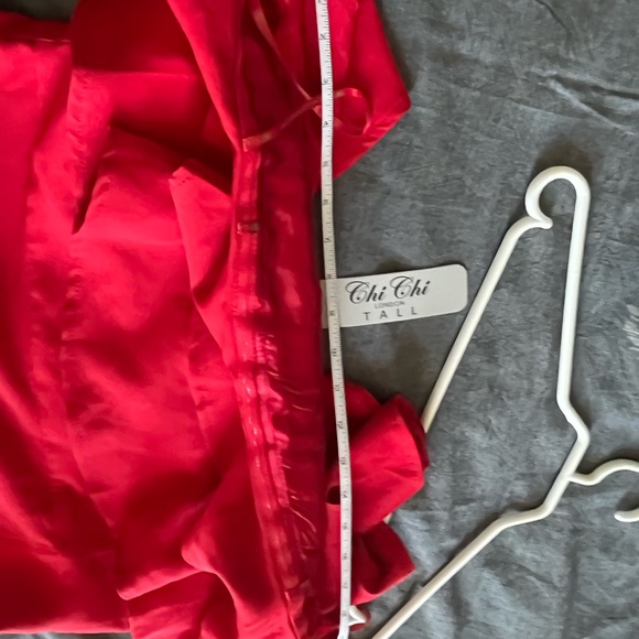 Chi chi London tall red strapless dress - Picture 7 of 8